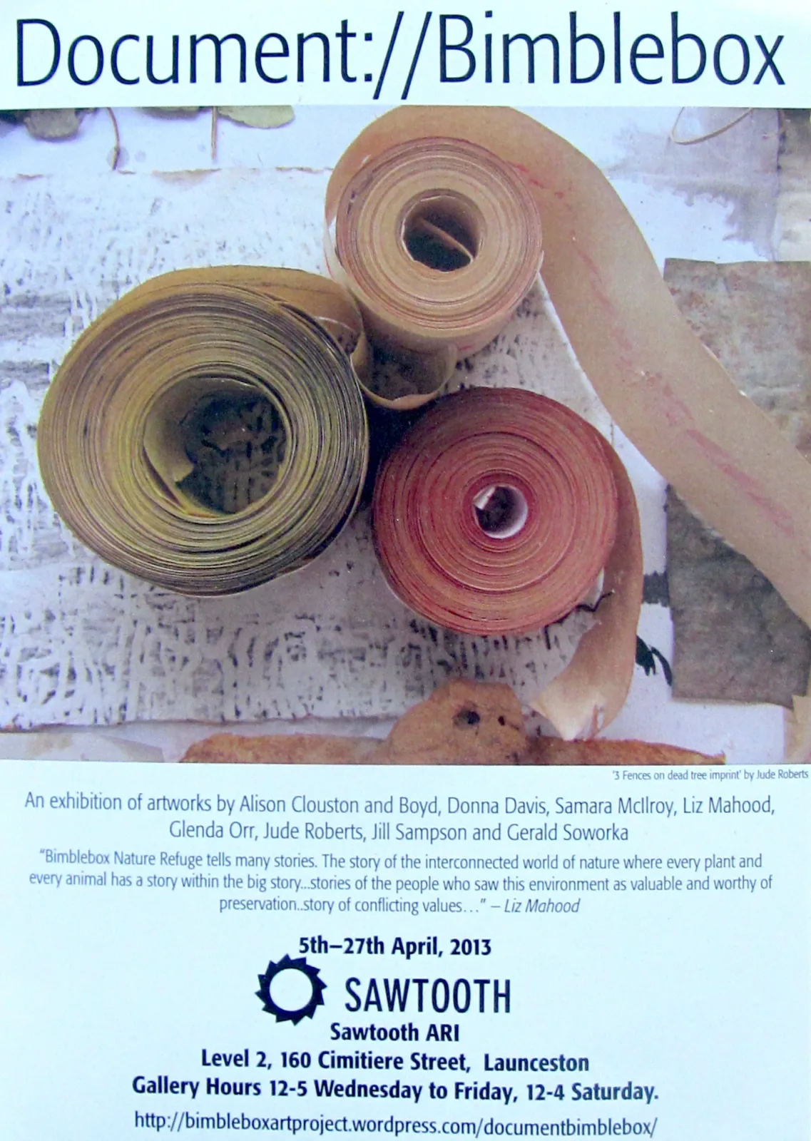 Work from the First Bimblebox camp was shown at Sawtooth Gallery and at Raygun Toowoomba.